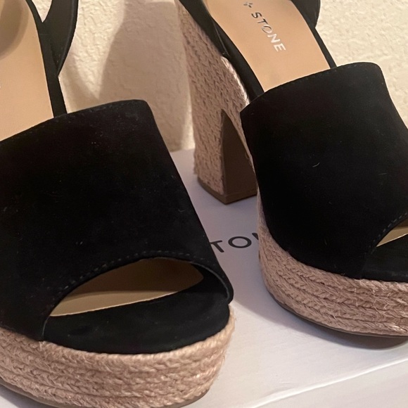 SOLD NEW WITH BOX Sun + Stone Wedge Heels - Picture 6 of 8